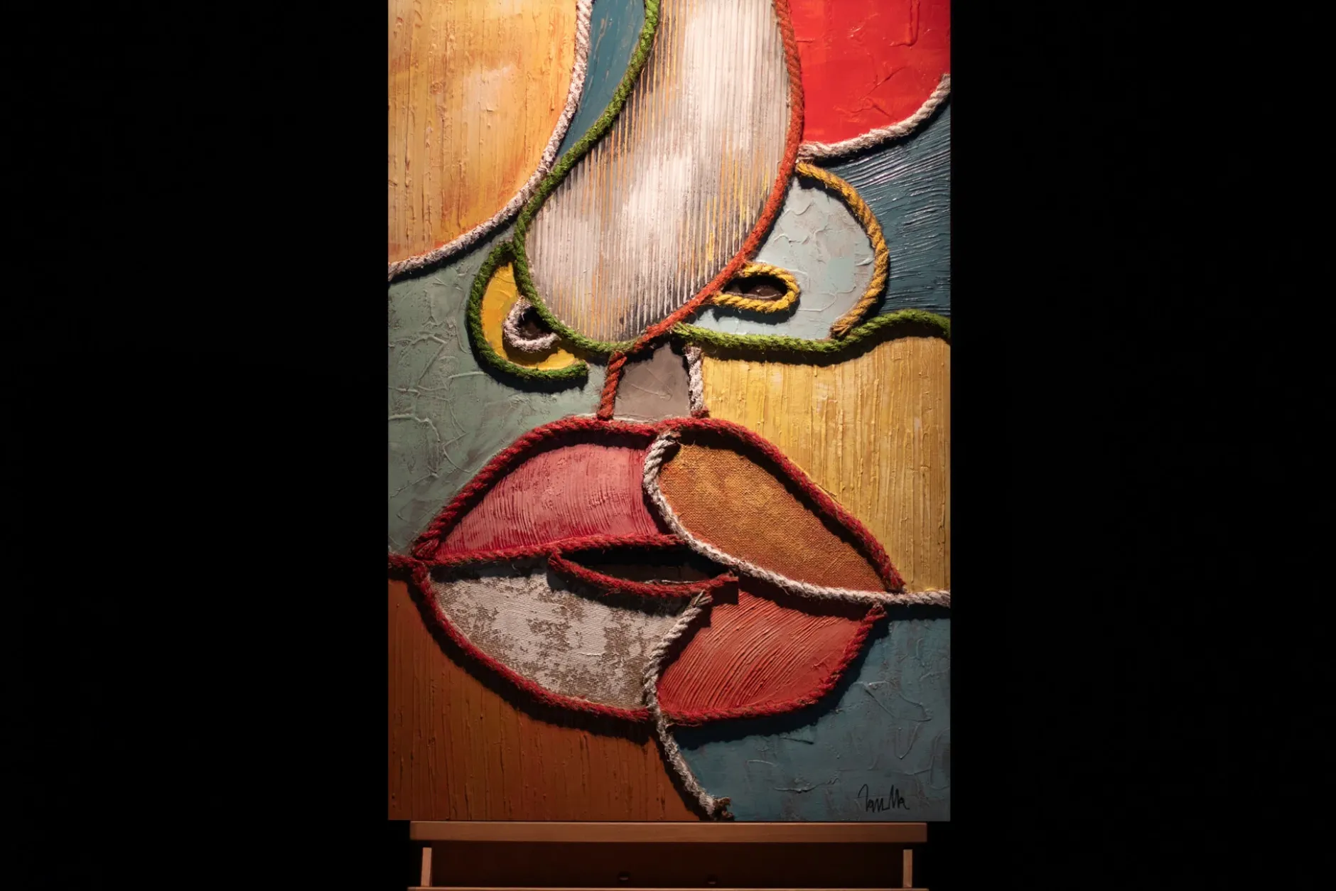 Handgemaltes Gemälde 'Blow me a Kiss' 60x90cm | inkl. Echtheitszertifikat