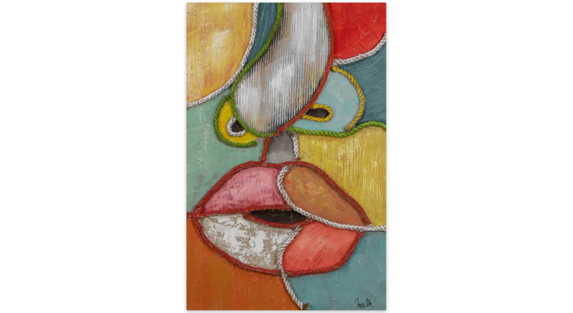 Handgemaltes Gemälde 'Blow me a Kiss' 60x90cm | inkl. Echtheitszertifikat