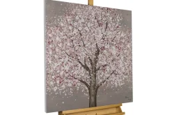 Handgemaltes Gemälde 'Blüten des Mondes' 80x80cm | inkl. Echtheitszertifikat