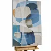 Handgemaltes Gemälde 'Blue Interplay' 75x100cm | inkl. Echtheitszertifikat