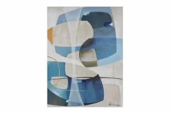 Handgemaltes Gemälde 'Blue Interplay' 75x100cm | inkl. Echtheitszertifikat