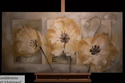 Handgemaltes Gemälde 'Blumenkinder' 120x60cm | inkl. Echtheitszertifikat