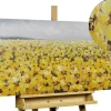 Handgemaltes Gemälde 'Blumenmeer in Gelb' 120x60cm | inkl. Echtheitszertifikat