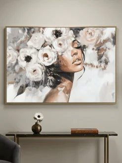 Handgemaltes Gemälde 'Blush in Bloom' 90x60cm | inkl. Echtheitszertifikat