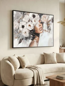 Handgemaltes Gemälde 'Blush in Bloom' 90x60cm | inkl. Echtheitszertifikat