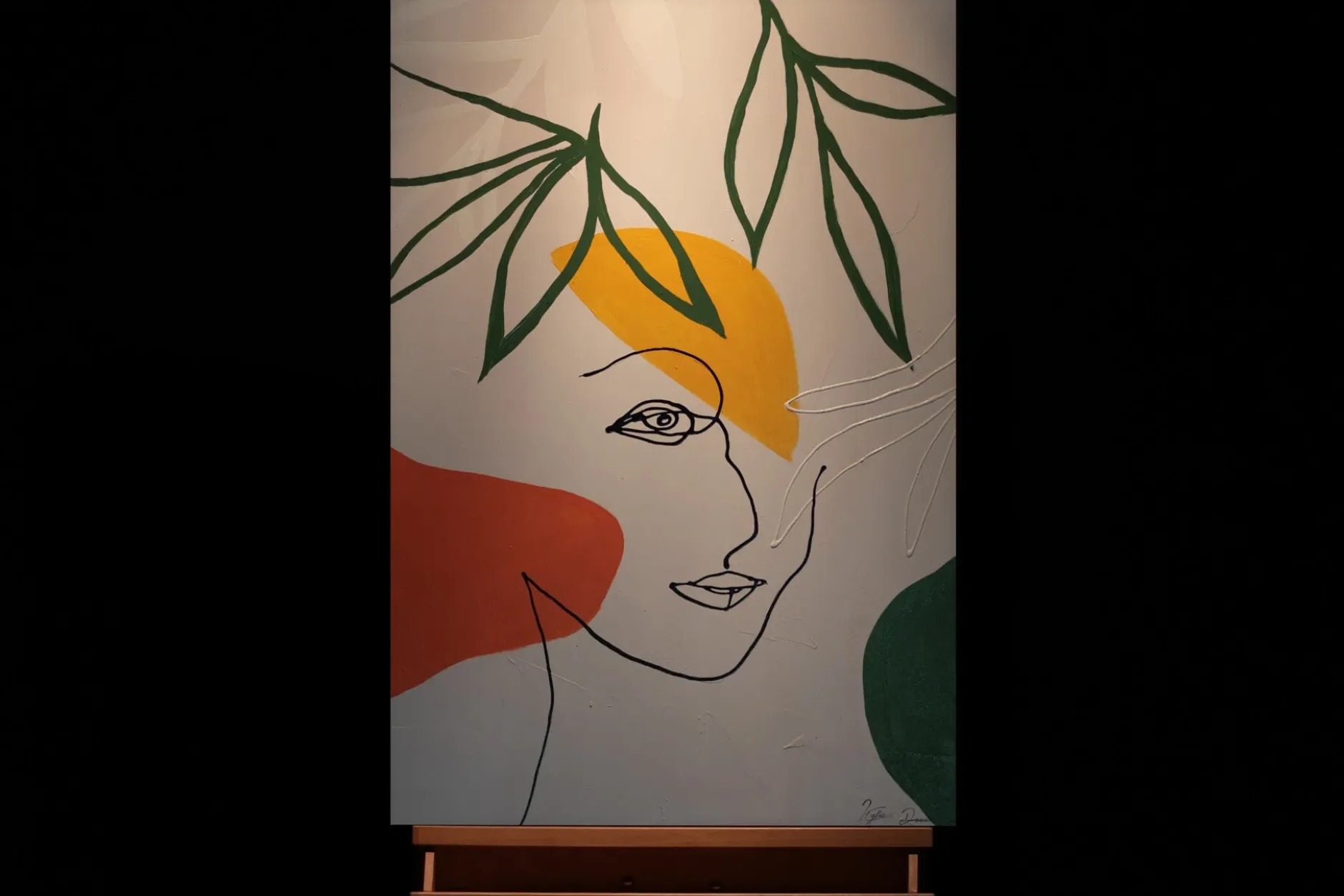 Handgemaltes Gemälde 'Botanical Heart' 60x90cm | inkl. Echtheitszertifikat