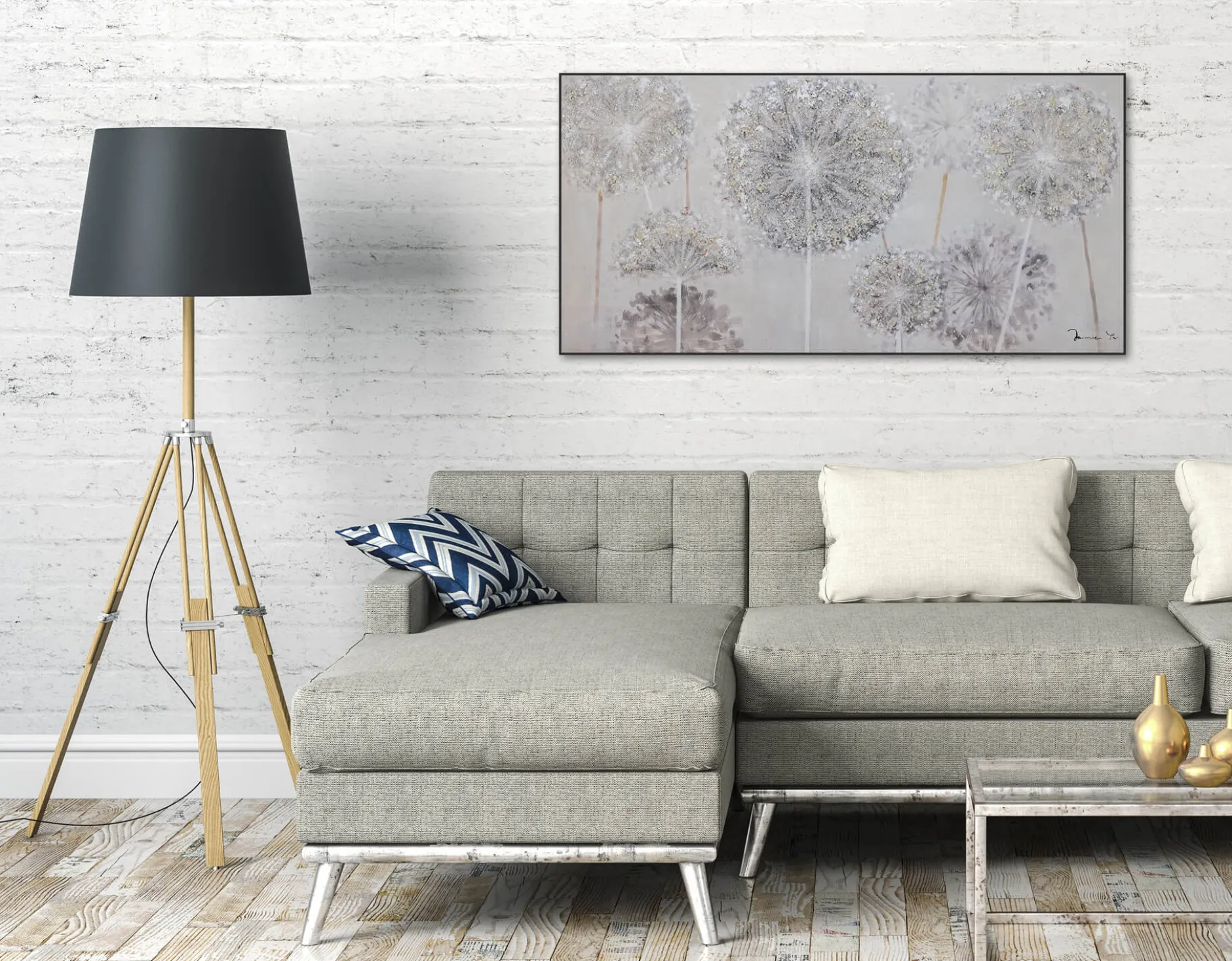 Handgemaltes Gemälde 'Boten des Sommers' 120x60cm | inkl. Echtheitszertifikat