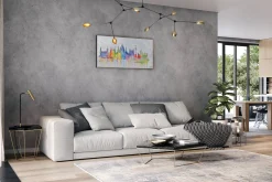 Handgemaltes Gemälde 'Budapest Skyline Silhouette' 120x60cm | inkl. Echtheitszertifikat