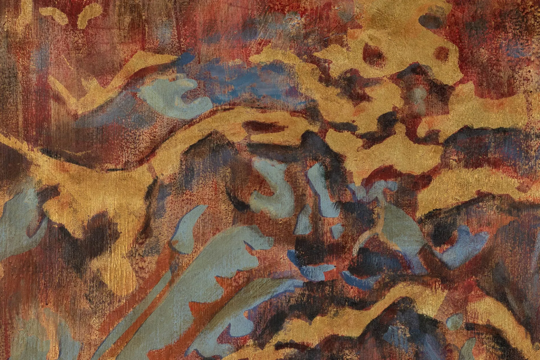 Handgemaltes Gemälde 'Bunter Marmor' 100x70cm | inkl. Echtheitszertifikat