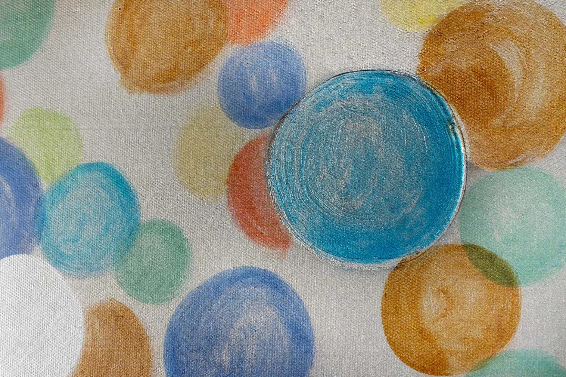 Handgemaltes Gemälde 'Buntes Herbstlaub' 150x50cm | inkl. Echtheitszertifikat
