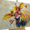Handgemaltes Gemälde 'Buntes Hofleben' 120x80cm | inkl. Echtheitszertifikat