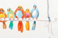 Handgemaltes Gemälde 'Bunte Truppe' 120x60cm | inkl. Echtheitszertifikat