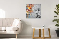 Handgemaltes Gemälde 'Burst of Emotions' 80x80cm | inkl. Echtheitszertifikat