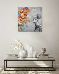 Handgemaltes Gemälde 'Burst of Emotions' 80x80cm | inkl. Echtheitszertifikat