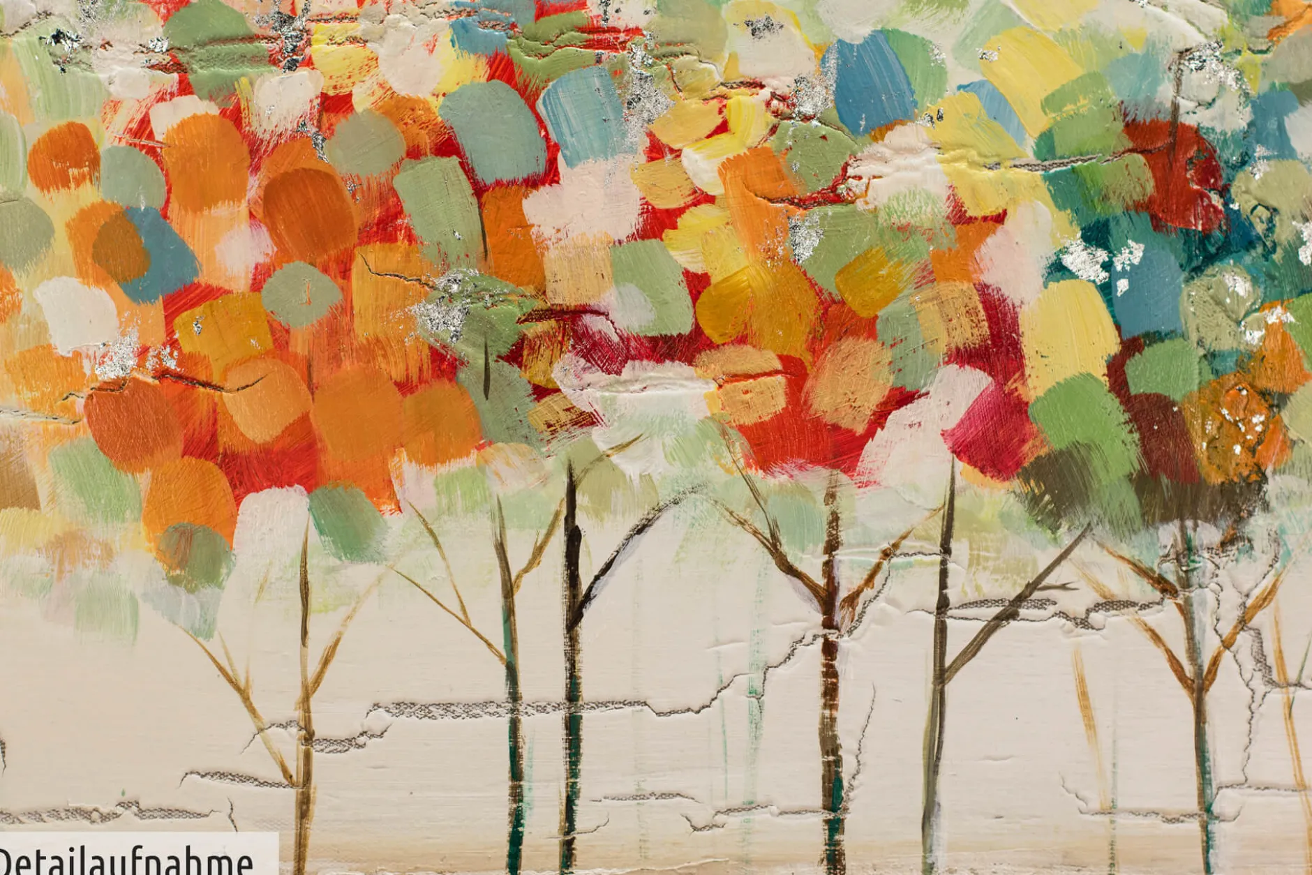 Handgemaltes Gemälde 'Bushy Reflection' 80x60cm | inkl. Echtheitszertifikat