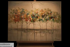 Handgemaltes Gemälde 'Bushy Reflection' 80x60cm | inkl. Echtheitszertifikat