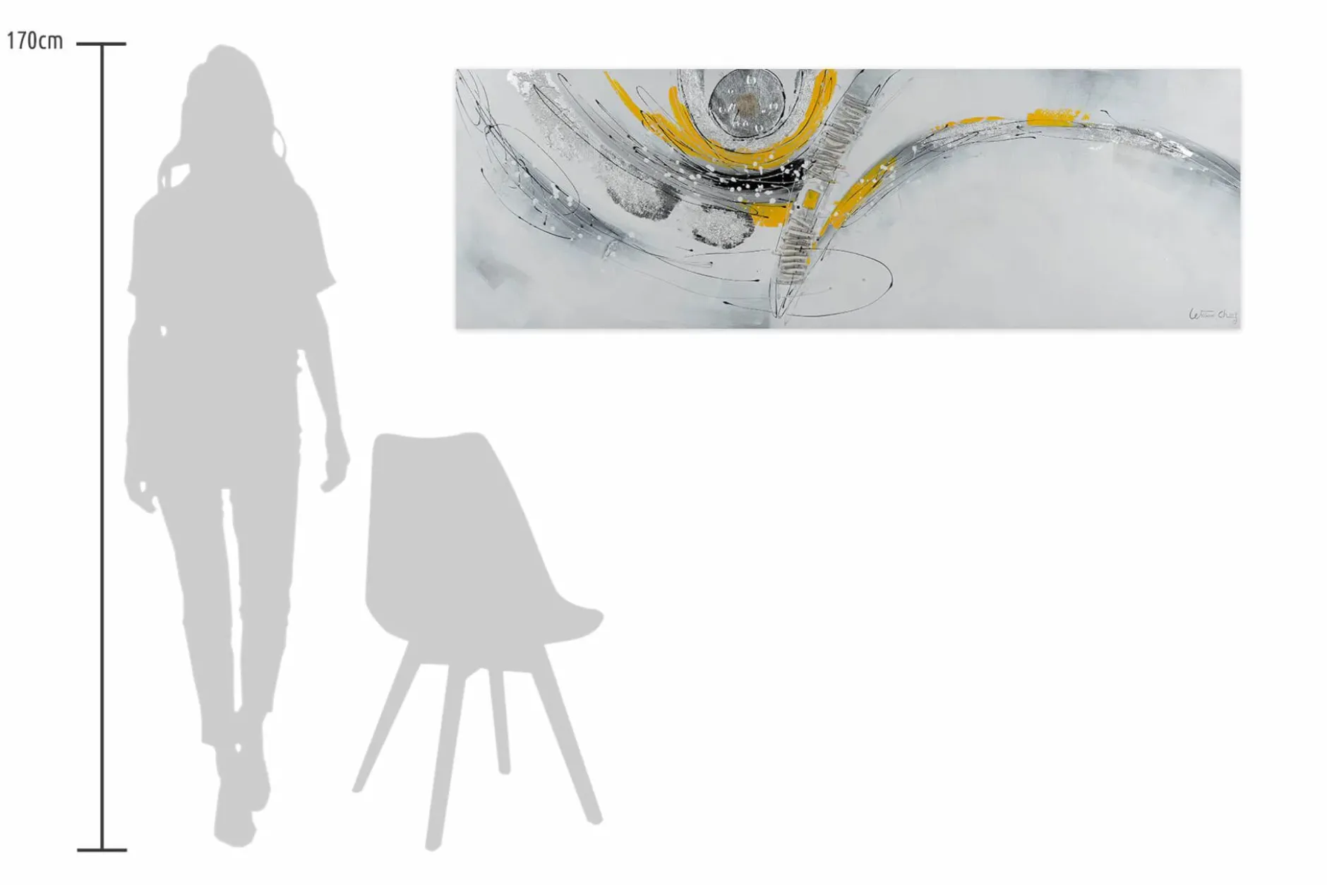 Handgemaltes Gemälde 'Busy Roads' 150x50cm | inkl. Echtheitszertifikat