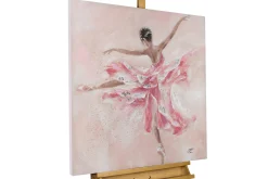 Handgemaltes Gemälde 'Butterfly Ballerina' 80x80cm | inkl. Echtheitszertifikat