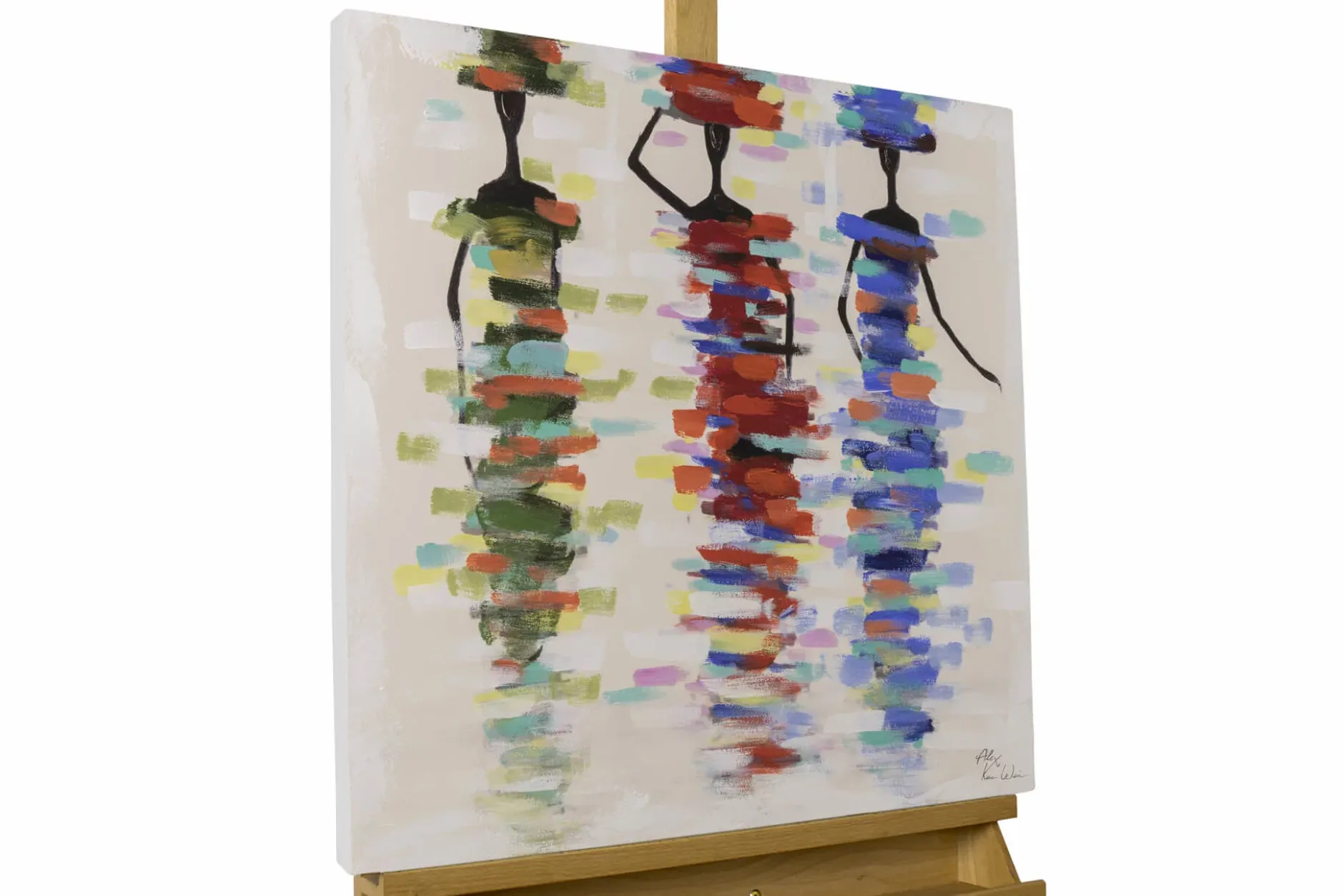 Handgemaltes Gemälde 'Calm Journey' 60x60cm | inkl. Echtheitszertifikat