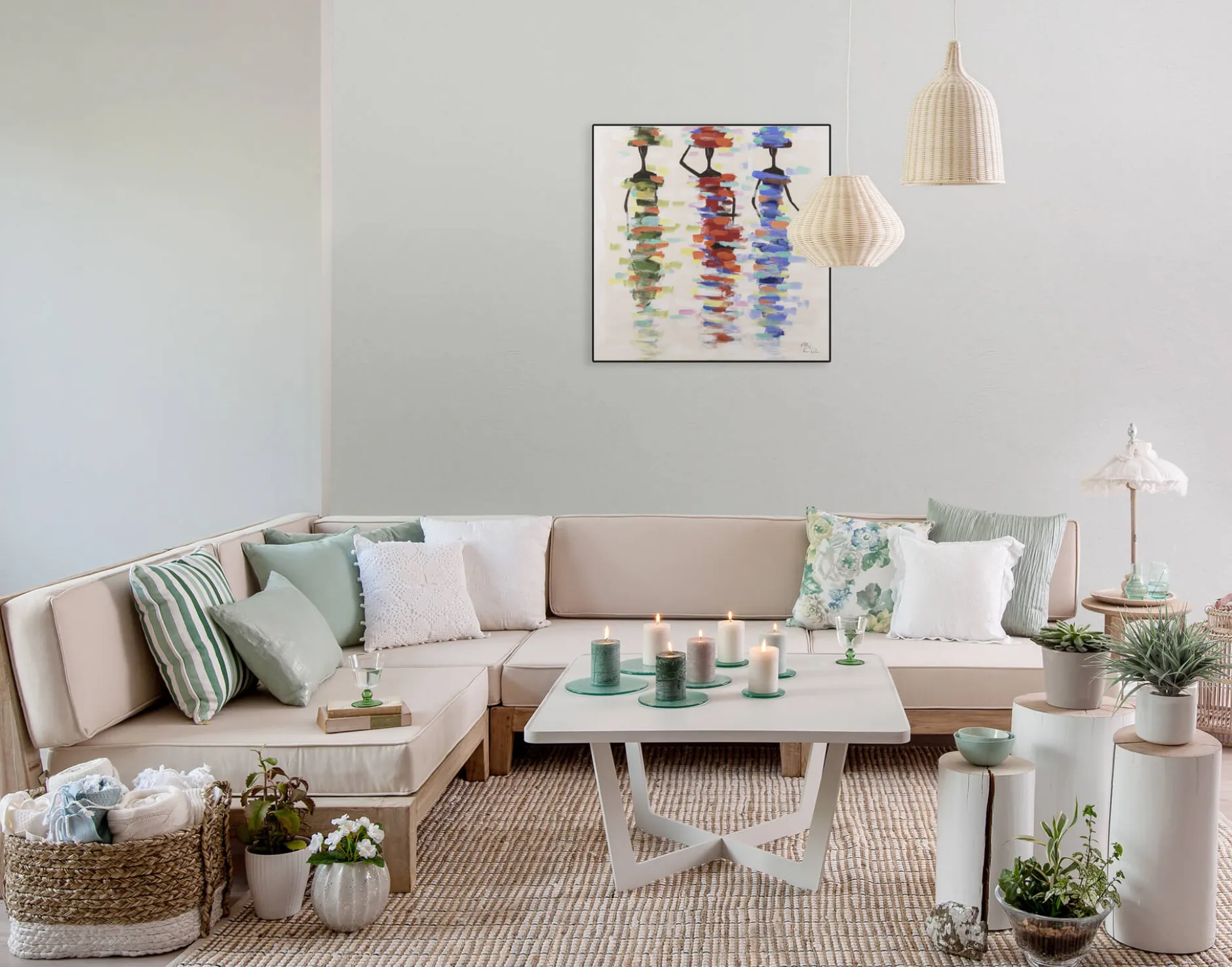 Handgemaltes Gemälde 'Calm Journey' 60x60cm | inkl. Echtheitszertifikat