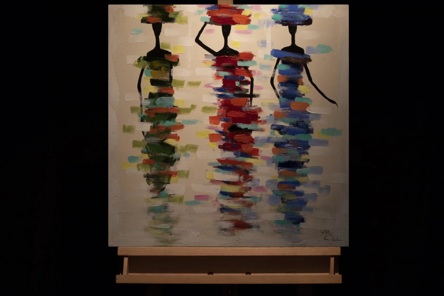 Handgemaltes Gemälde 'Calm Journey' 60x60cm | inkl. Echtheitszertifikat