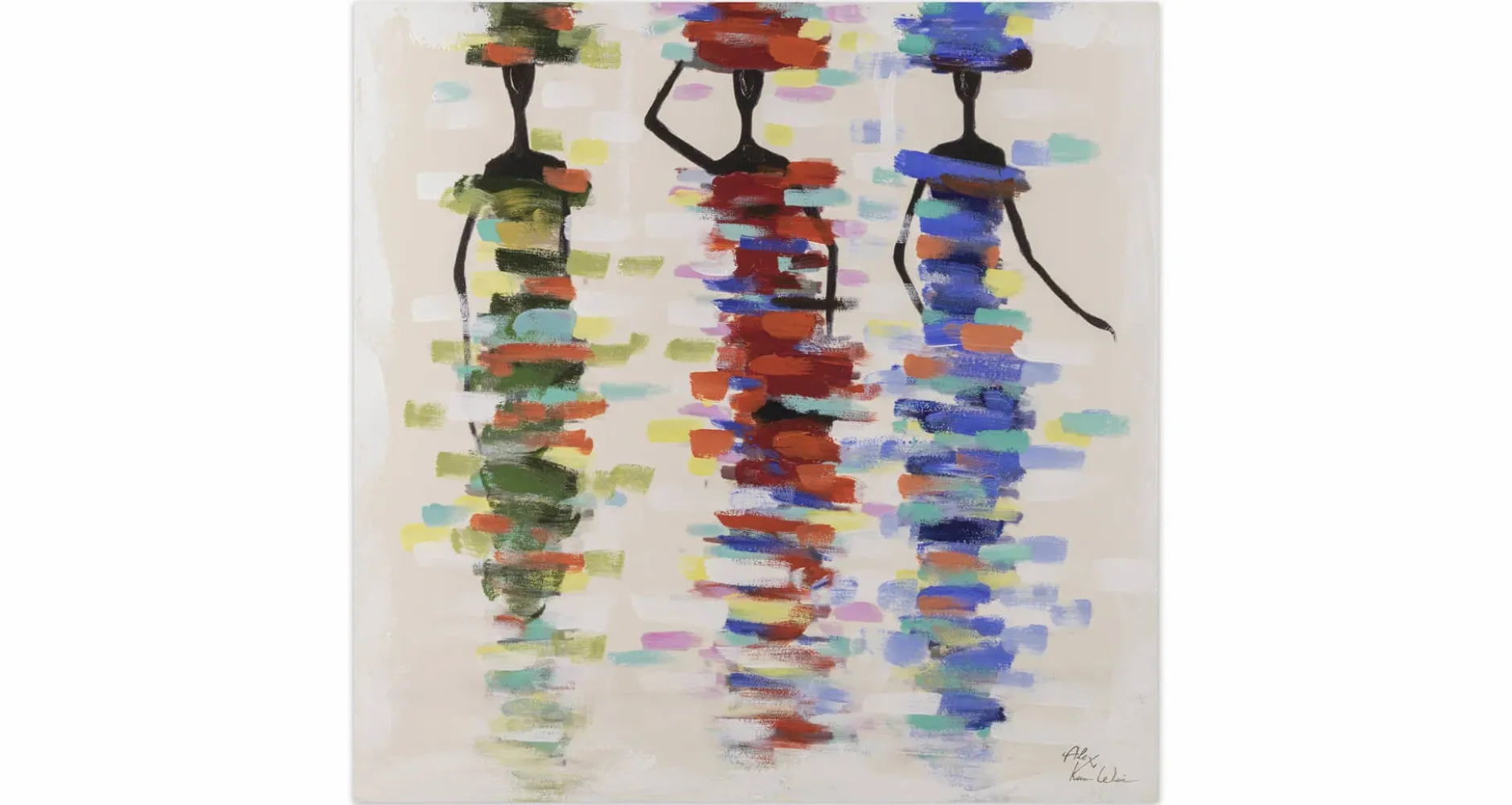 Handgemaltes Gemälde 'Calm Journey' 60x60cm | inkl. Echtheitszertifikat