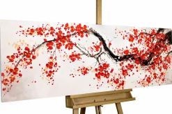 Handgemaltes Gemälde 'Cherrytree Alley' 150x50cm | inkl. Echtheitszertifikat