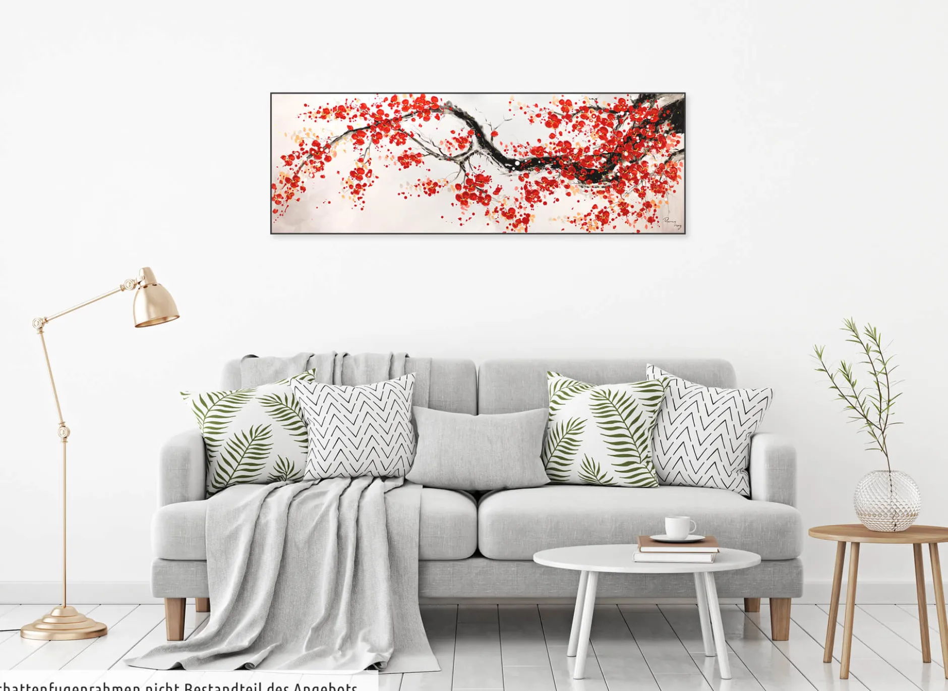 Handgemaltes Gemälde 'Cherrytree Alley' 150x50cm | inkl. Echtheitszertifikat