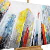 Handgemaltes Gemälde 'City of Giants' 120x80cm | inkl. Echtheitszertifikat