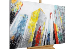 Handgemaltes Gemälde 'City of Giants' 120x80cm | inkl. Echtheitszertifikat