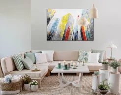 Handgemaltes Gemälde 'City of Giants' 120x80cm | inkl. Echtheitszertifikat