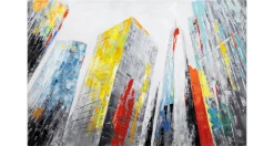 Handgemaltes Gemälde 'City of Giants' 120x80cm | inkl. Echtheitszertifikat