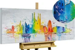 Handgemaltes Gemälde 'Ciudad del Mar' 120x60cm | inkl. Echtheitszertifikat