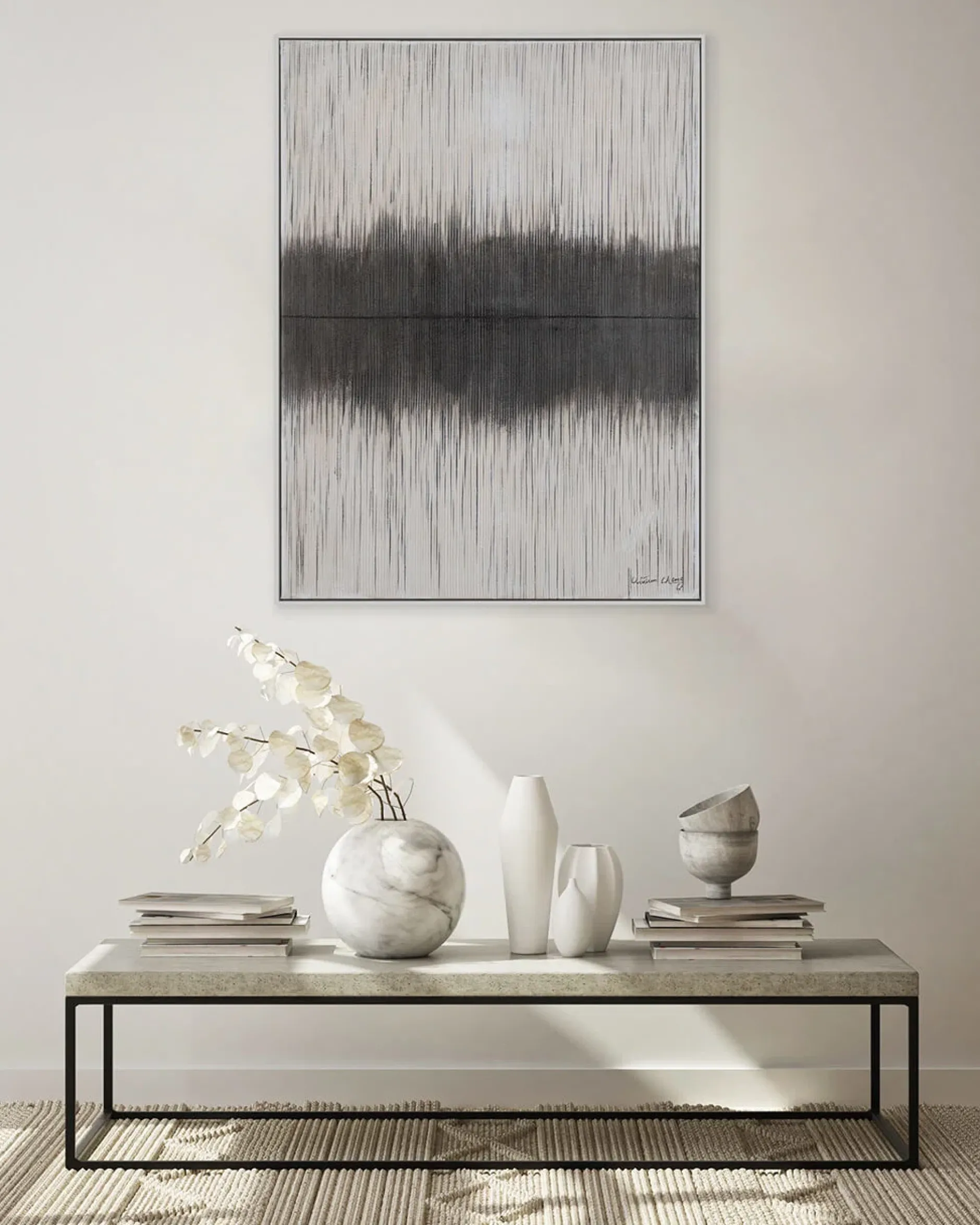 Handgemaltes Gemälde 'Cloudsplash' 75x100cm | inkl. Echtheitszertifikat