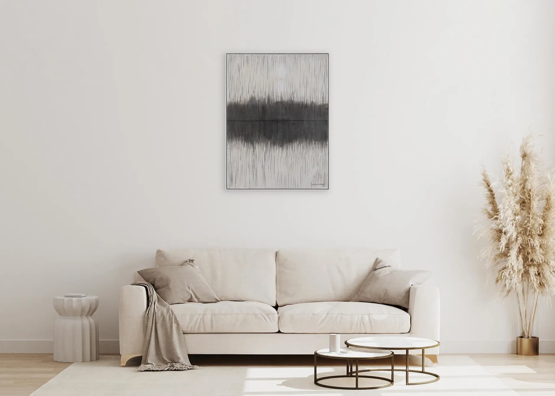 Handgemaltes Gemälde 'Cloudsplash' 75x100cm | inkl. Echtheitszertifikat