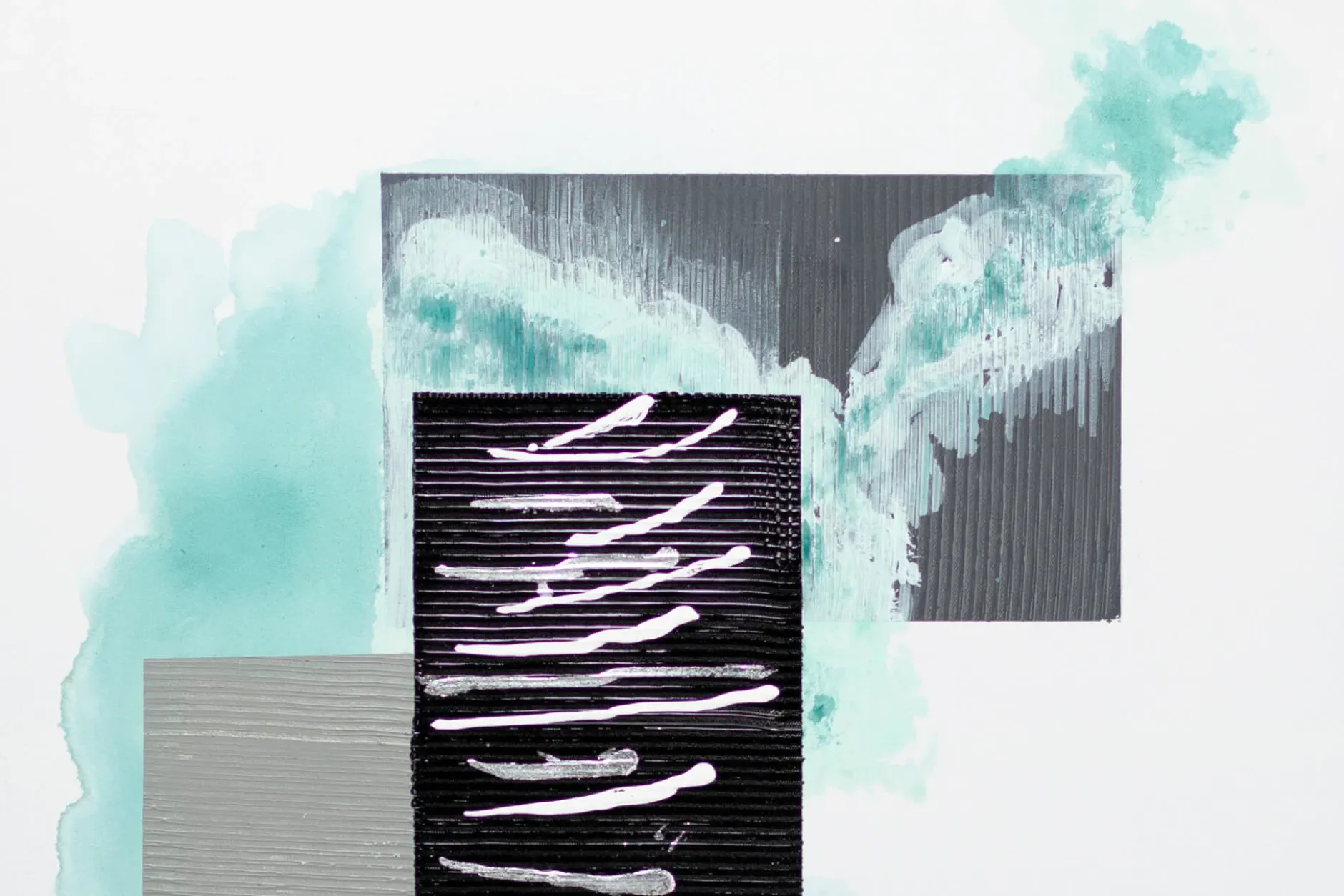 Handgemaltes Gemälde 'Cloudy Interaction' 60x80cm | inkl. Echtheitszertifikat