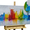 Handgemaltes Gemälde 'Colonia variopinta' 120x60cm | inkl. Echtheitszertifikat