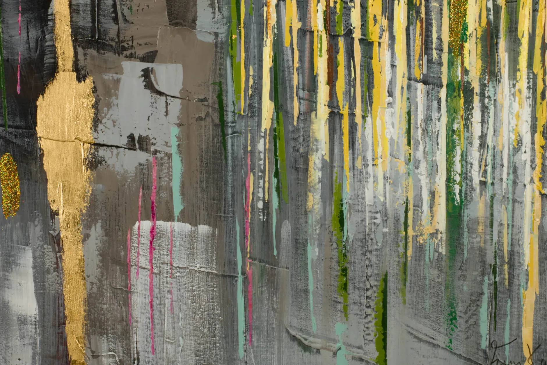 Handgemaltes Gemälde 'Coloured Obscurity' 120x80cm | inkl. Echtheitszertifikat