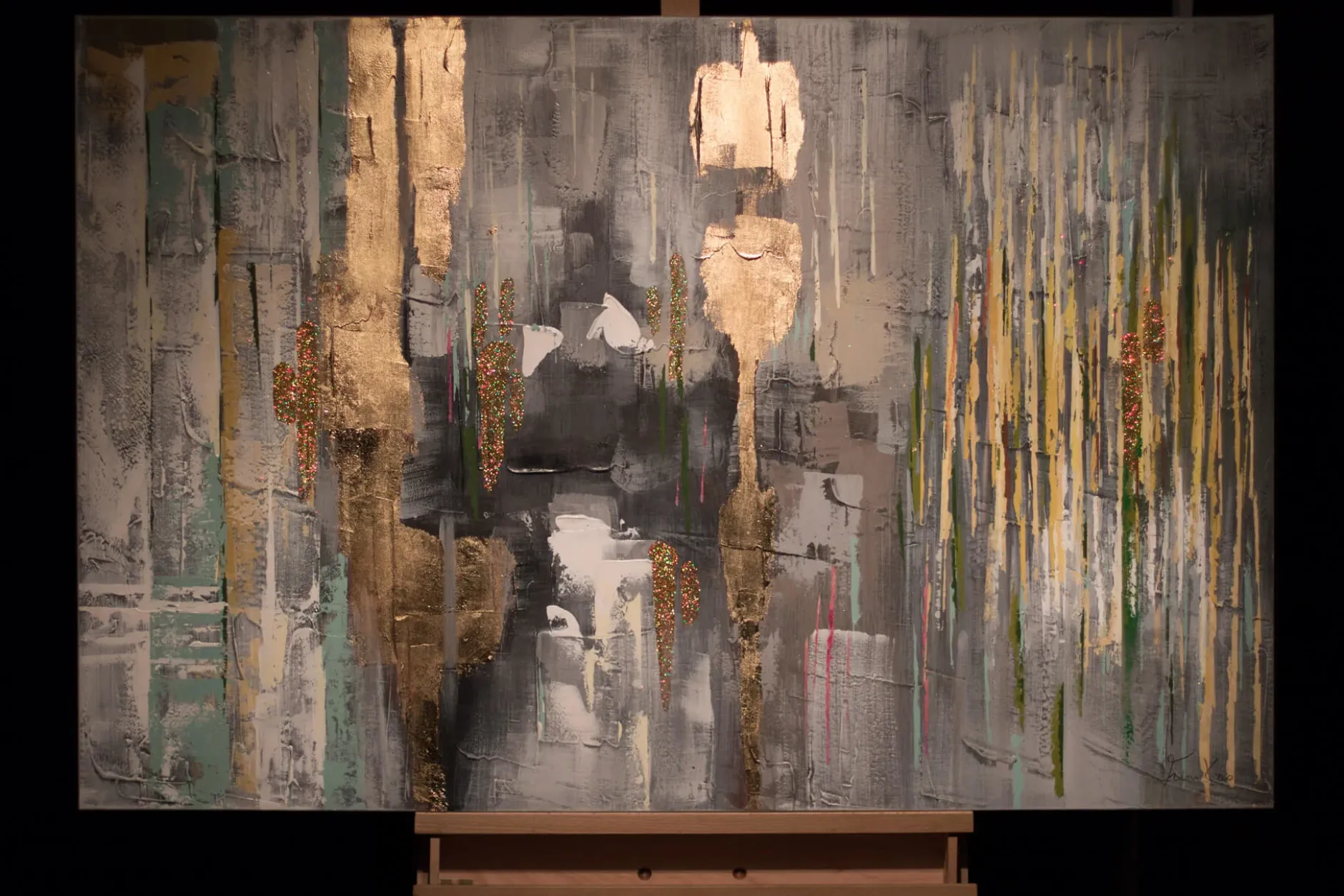 Handgemaltes Gemälde 'Coloured Obscurity' 120x80cm | inkl. Echtheitszertifikat