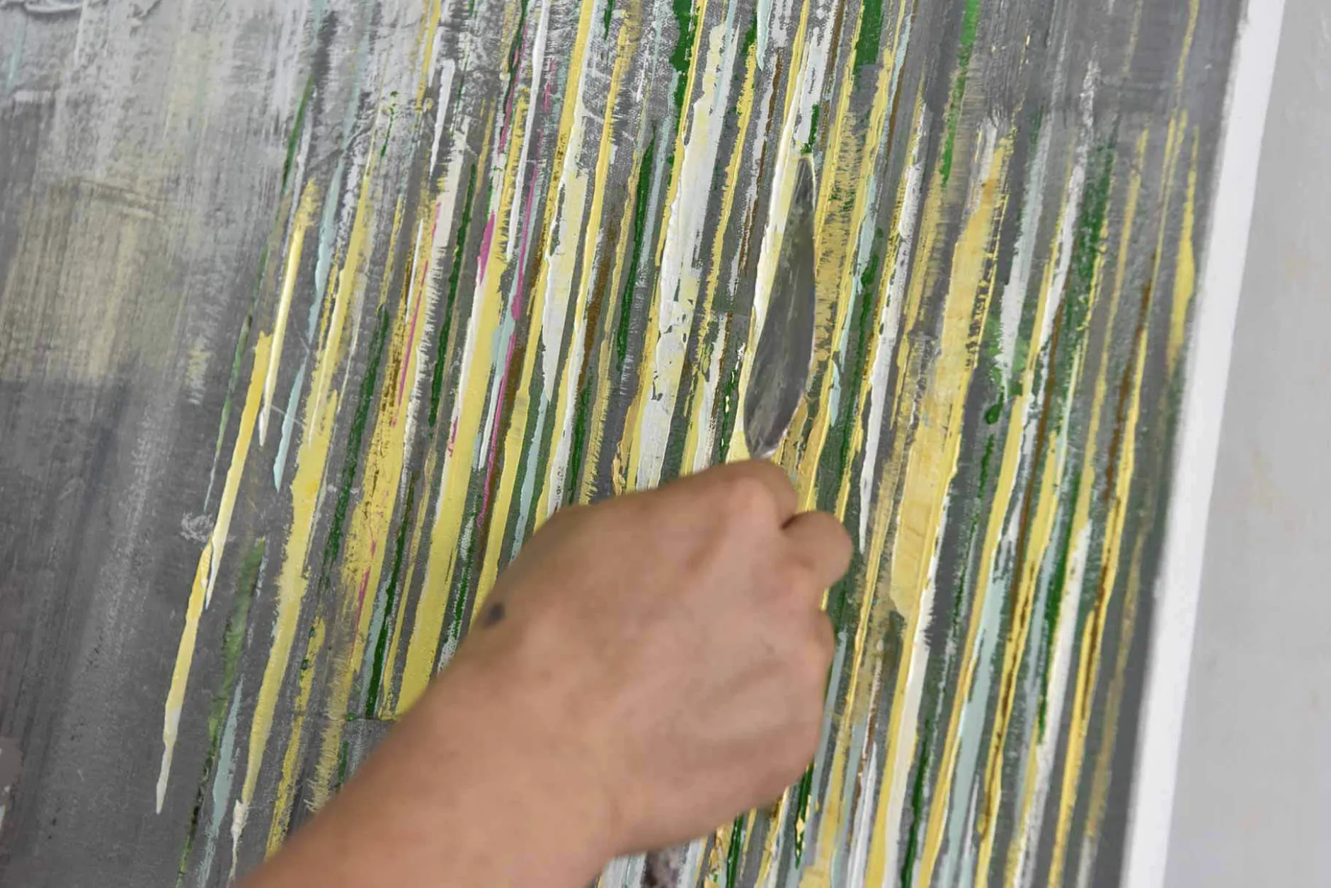Handgemaltes Gemälde 'Coloured Obscurity' 120x80cm | inkl. Echtheitszertifikat
