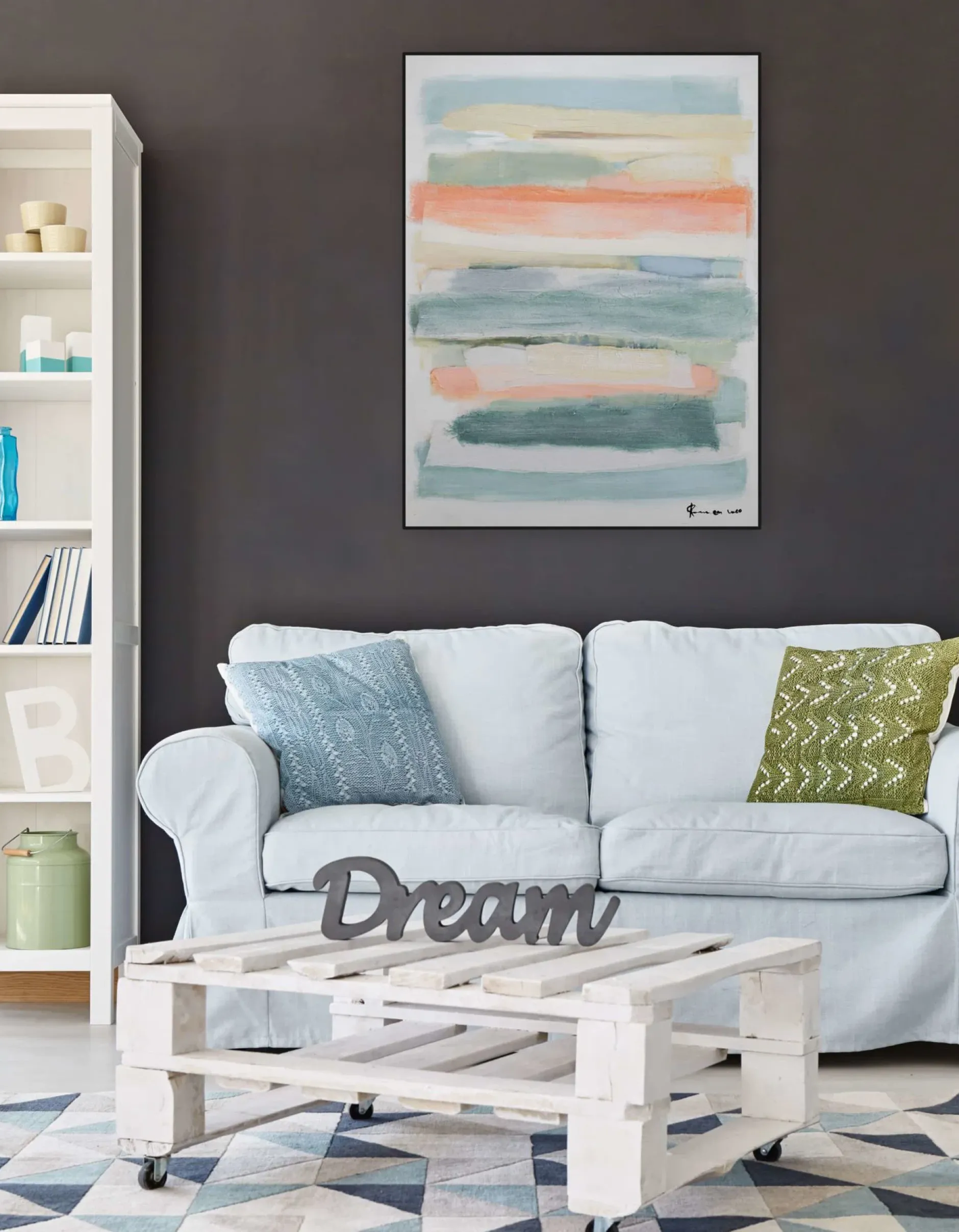 Handgemaltes Gemälde 'Colours of Sunrise' 75x100cm | inkl. Echtheitszertifikat