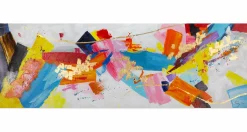 Handgemaltes Gemälde 'Combustion of Colour' 150x50cm | inkl. Echtheitszertifikat