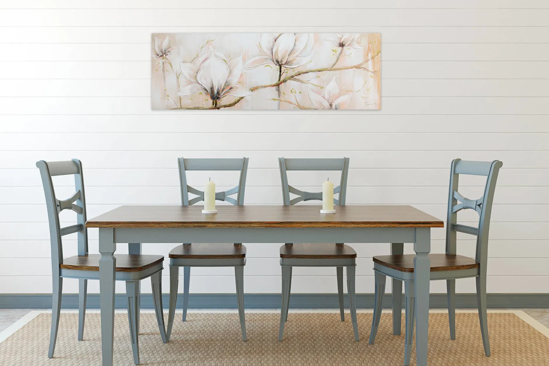 Handgemaltes Gemälde 'Competition of Glory' 150x50cm | inkl. Echtheitszertifikat