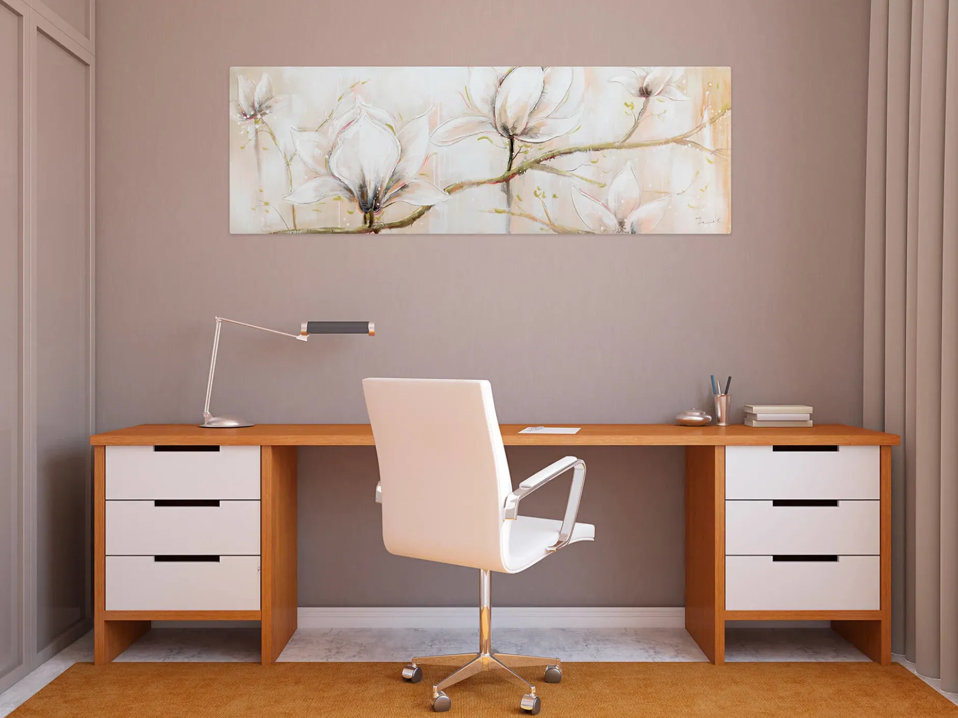 Handgemaltes Gemälde 'Competition of Glory' 150x50cm | inkl. Echtheitszertifikat