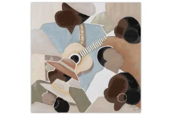 Handgemaltes Gemälde 'Connected through Music' 80x80cm | inkl. Echtheitszertifikat