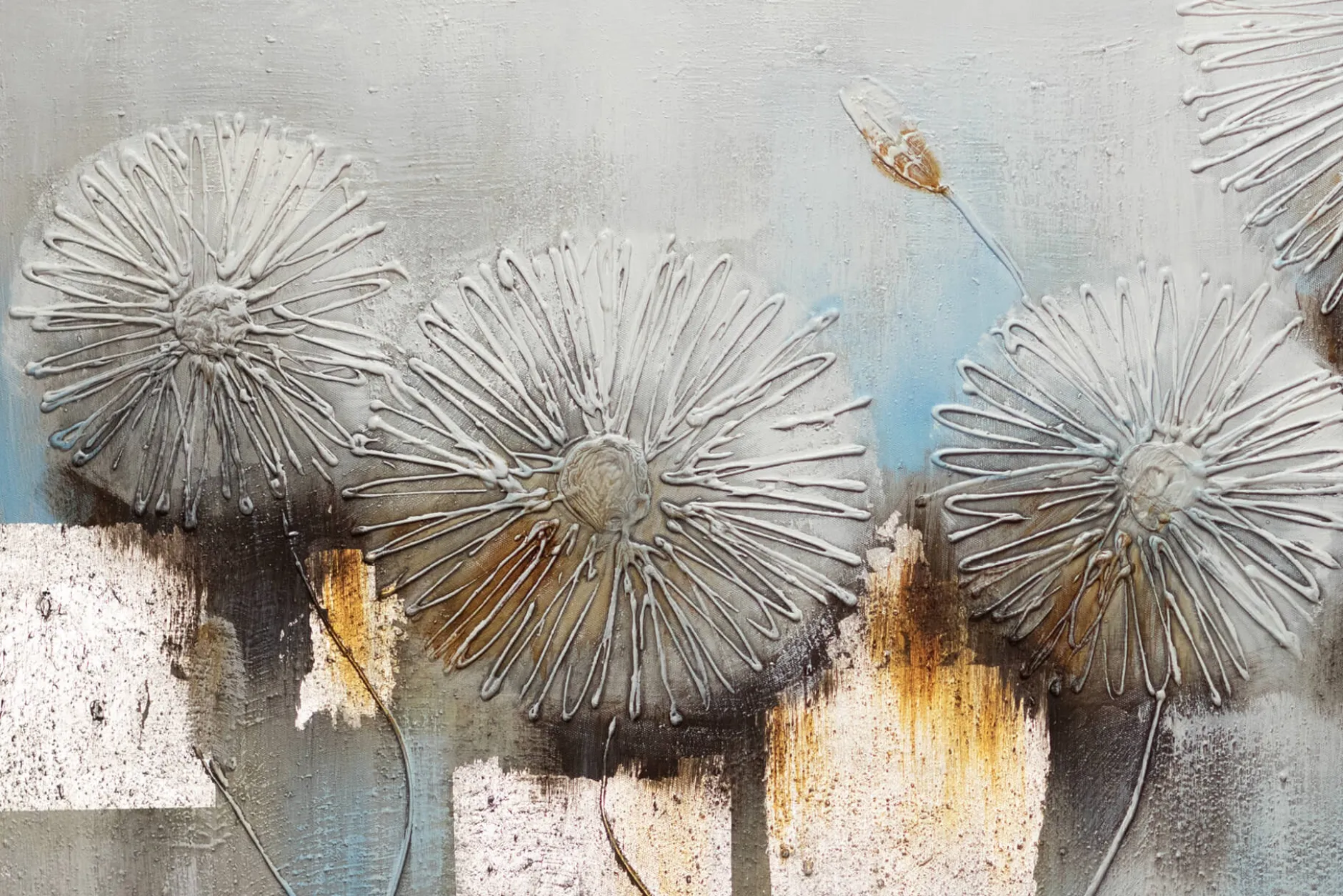 Handgemaltes Gemälde 'Cracks Start to Show' 120x60cm | inkl. Echtheitszertifikat