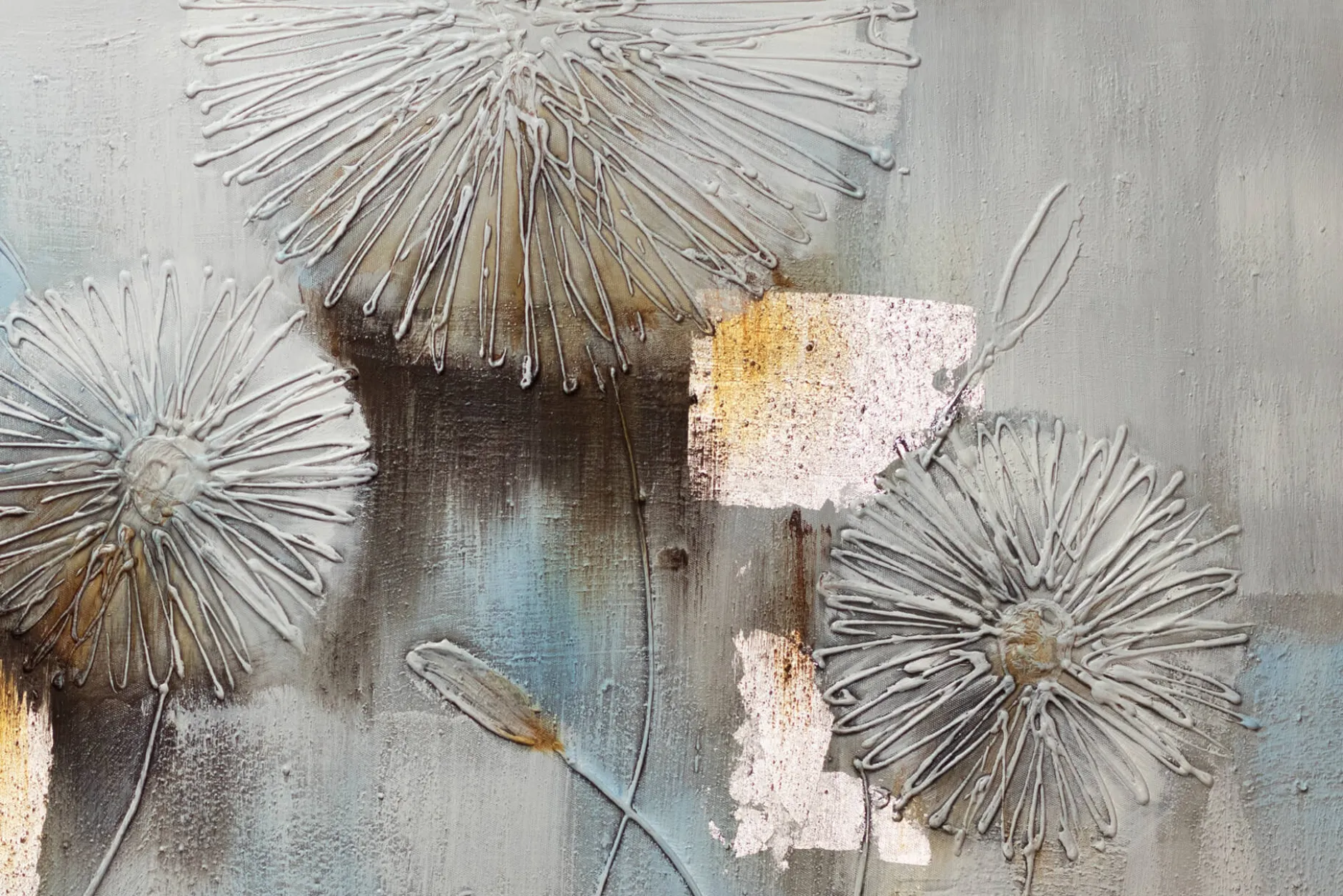 Handgemaltes Gemälde 'Cracks Start to Show' 120x60cm | inkl. Echtheitszertifikat