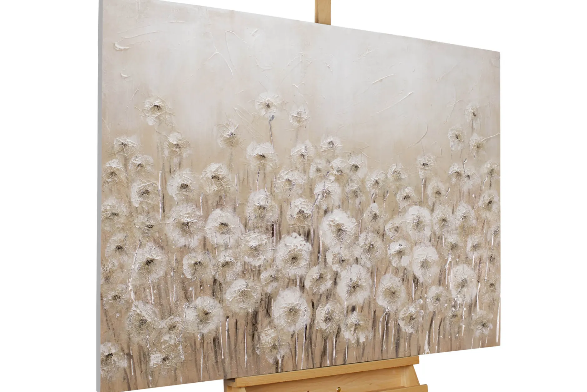 Handgemaltes Gemälde 'Dandelion' 100x75cm | inkl. Echtheitszertifikat