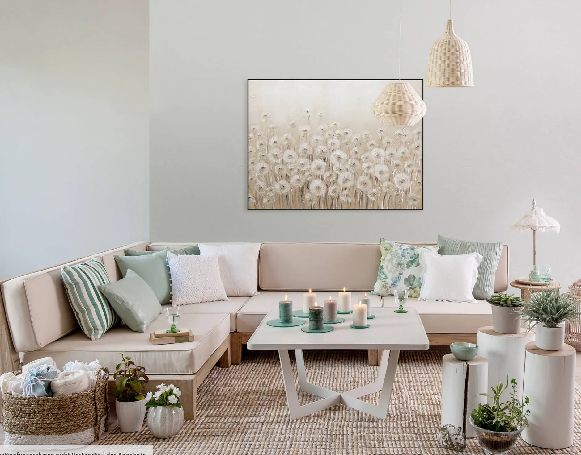 Handgemaltes Gemälde 'Dandelion' 100x75cm | inkl. Echtheitszertifikat