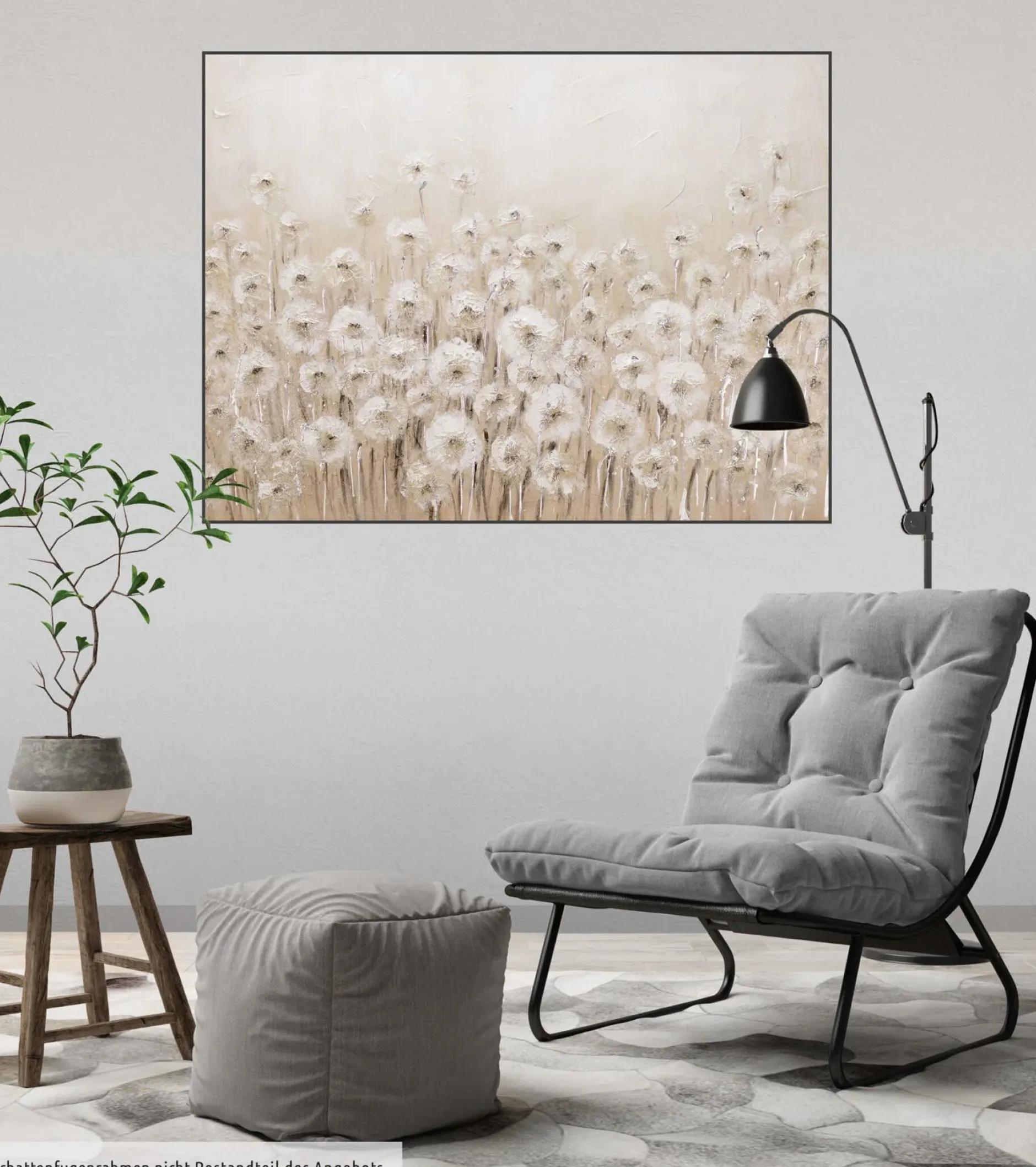 Handgemaltes Gemälde 'Dandelion' 100x75cm | inkl. Echtheitszertifikat